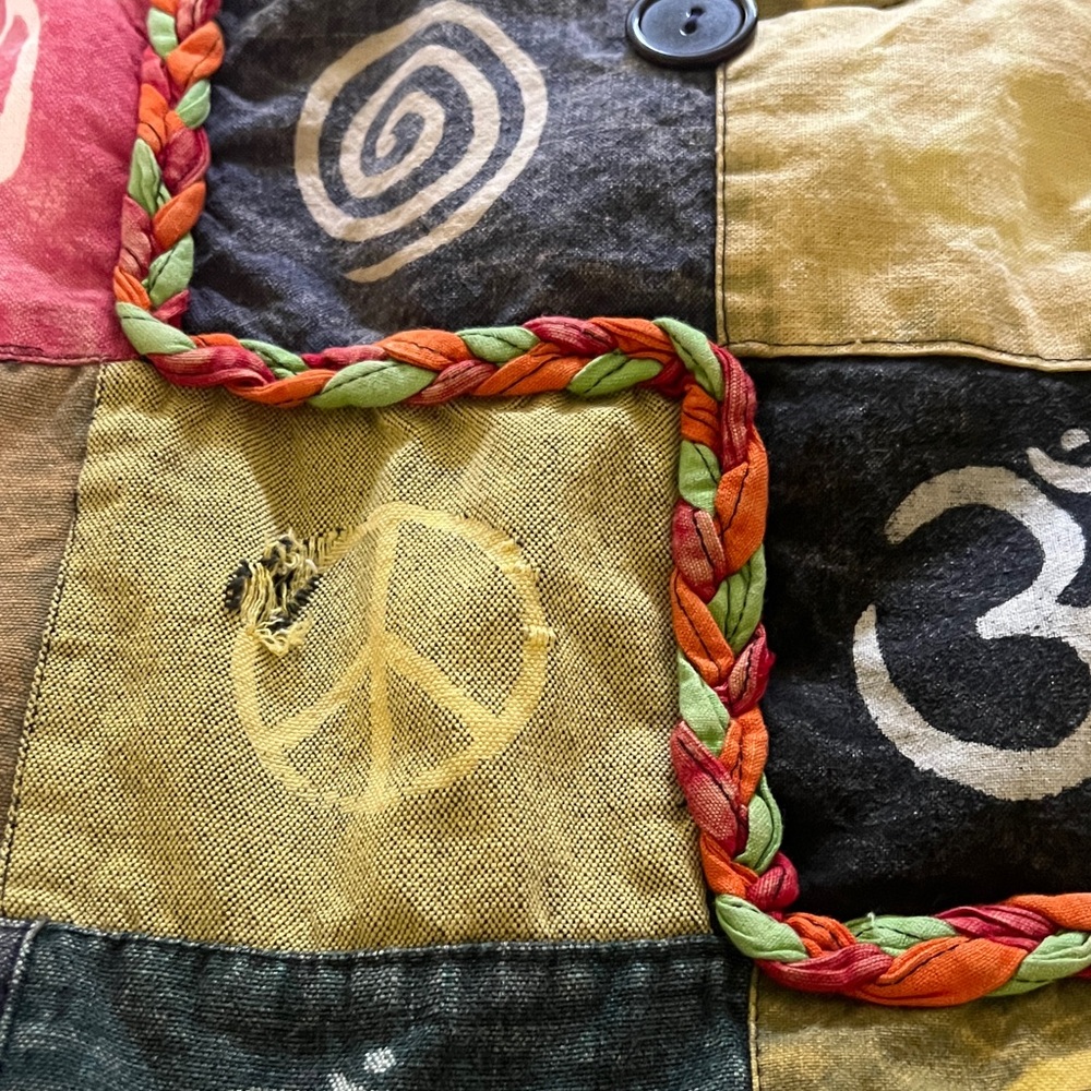 Multicolor Patchwork Boho Shoulder Bag - image 6